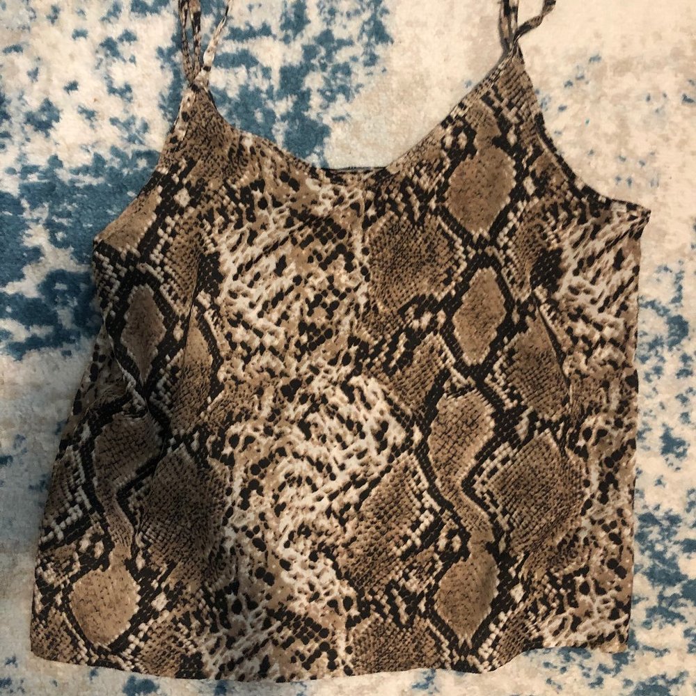 snake skin tank top